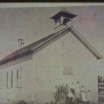Peru School - Peru Village. Town of New Hope. Portage County, Wisconsin. Intersection of county highways T and Z.