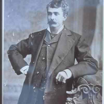 James J. Nelson (1846-1930), Amherst, Wisconsin. As a young man.