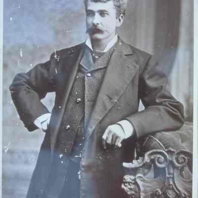 James J. Nelson (1846-1930), Amherst, Wisconsin. As a young man.