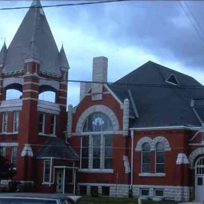First Presbyterian Church. Corner of Church Avenue and Division Street in Oshkosh, WI. 1893