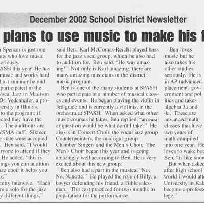 2002, Ben Spencer