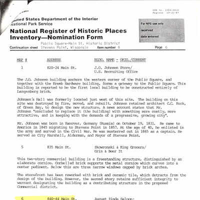 Public Square documentation for National Register of Historic Places