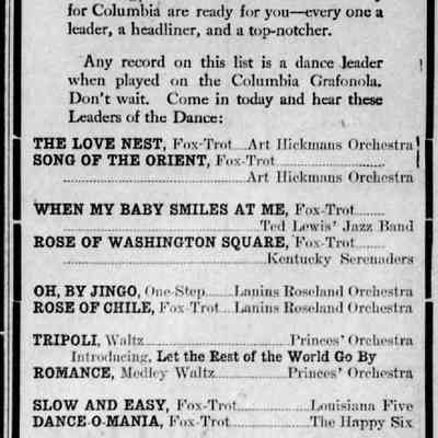 1920, Jacobs Novelty Company