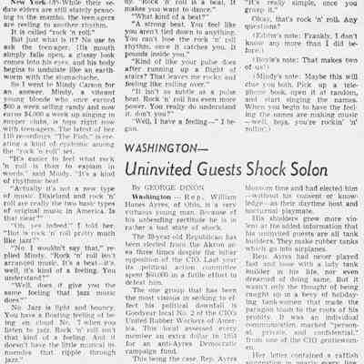 Rock and Roll newspaper clippings