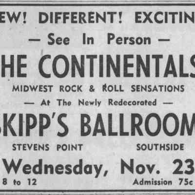 1960, Skipp's Ballroom, The Continentals