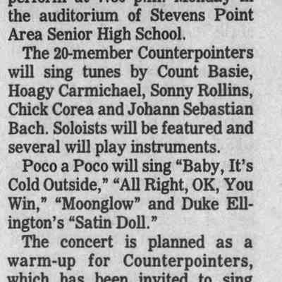 1997, Counterpointers, Poco a Poco
