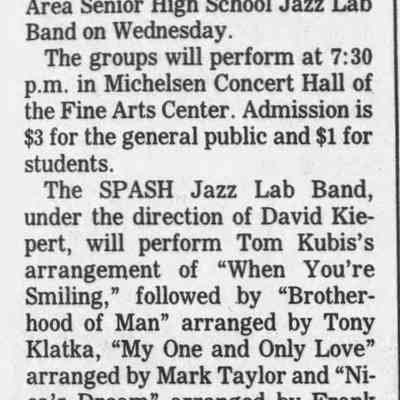 1997, UWSP jazz lab band