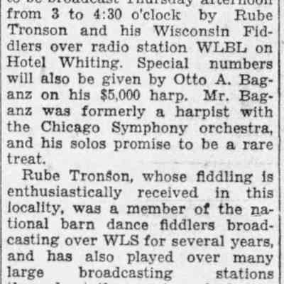 Rube Tronson, 1929
