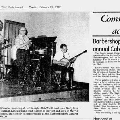 1976, Barbershoppers Cabaret Combo