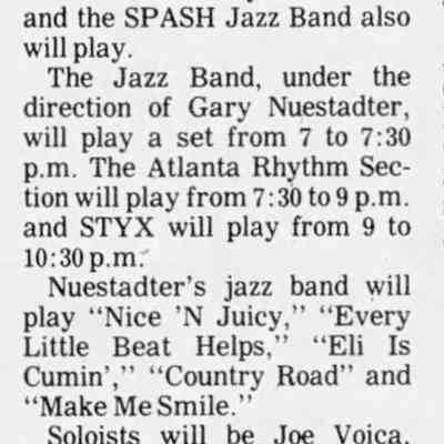 1977, SPASH jazz band