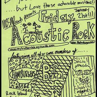 The Hamburgers, The Beach Patrol, Social Classics, at the Rock Island Cafe.