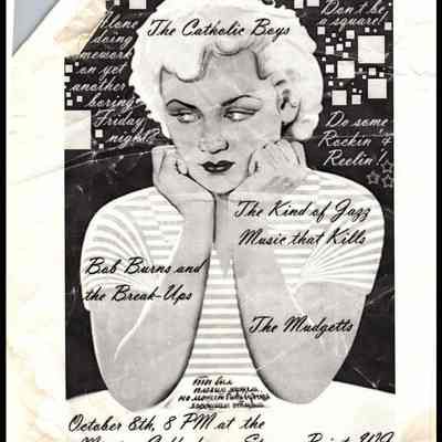 The Catholic Boys, The Kind of Jazz Music that Kills, Bob Burns and the Breakups, The Mudgetts, at Mission Coffee House.