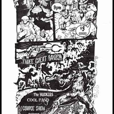 The Yuckies, Cool Hand, Corpse Show Creeps, at Cruise In.