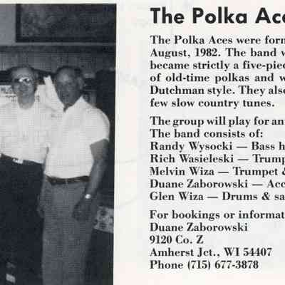The Polka Aces. Randy Wysocki, Rich Wasieleski, Melvin Wiza, Duane Zaborowski, Glen Wiza