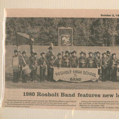 Rosholt High School Band binders 1980-1987