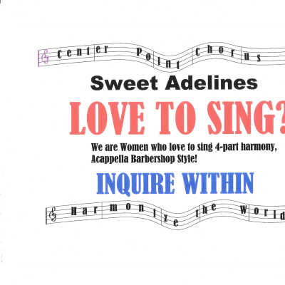 Sweet Adelines advertisement