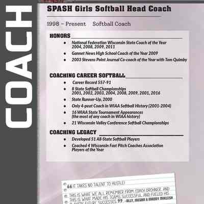 Coach Tom Drohner, SPASH