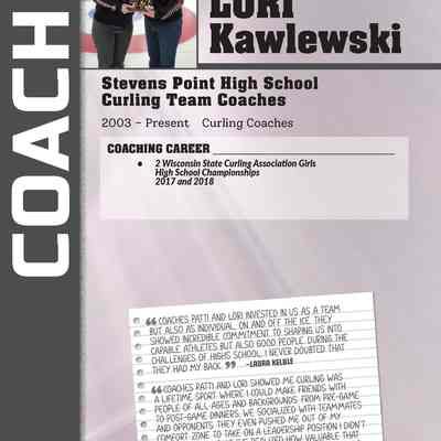 Coach Patti Henning and coach Lori Kawlewski, Stevens Point High School