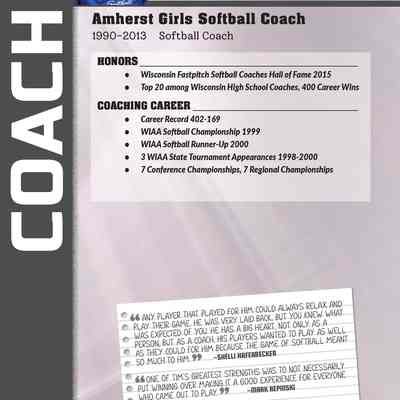 Coach Tim Pederson, Amherst