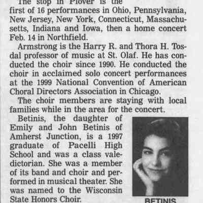 2000, Abbie Betinis, Greg Wright