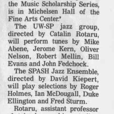 2000, UWSP jazz