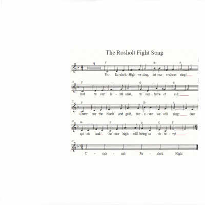 The Rosholt Fight Song and School Song