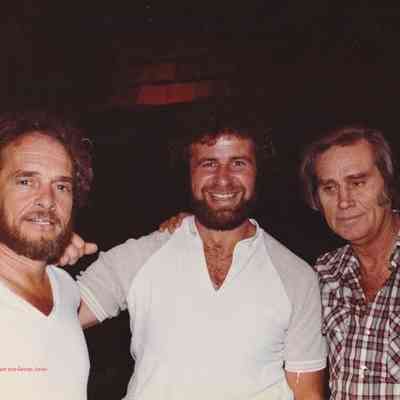 Left to right: Merle Haggard, Bob Wray, George Jones