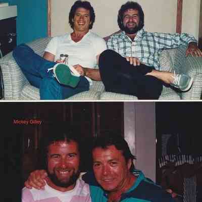 From left to right, top to bottom: Tom Wopat from The Dukes of Hazard and Bob Wray. Bob Wray and Mickey Giley.