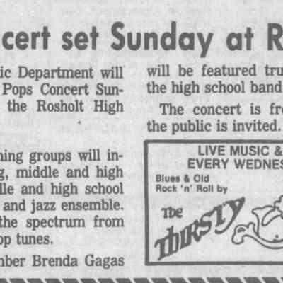 1988, Rosholt music department