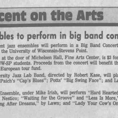 1988, UWSP jazz ensemble