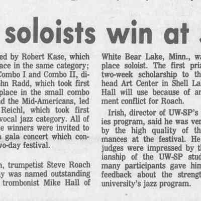 1988, UWSP jazz ensemble