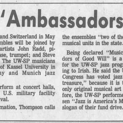1988, UWSP jazz ensemble