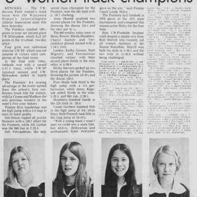 1974, Kris Gundersen, Dee Simon, Deb Vercauteran, Jill Larkee