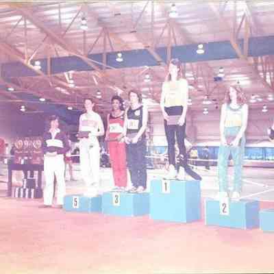 1985 Riedi on podium