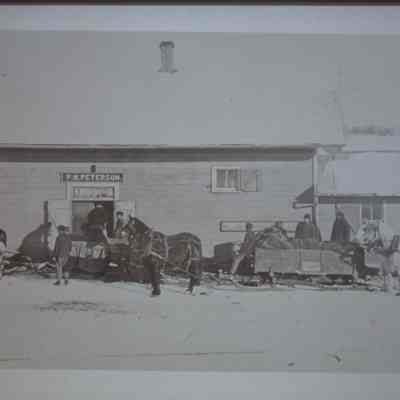 P.N. Peterson's potato warehouse, near R.R. Troaks, Amherst, Wisconsin