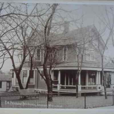 P.N. Peterson House, South Main Street, Amherst, Wisconsin. Built 1889, enlarged 1899, razed 1907