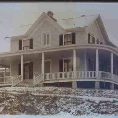 Jacob O. Foxen House, 381 Mill Street, Amherst Wisconsin. Built 1884, veranda added 1900?