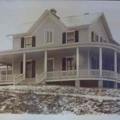 Jacob O. Foxen House, 381 Mill Street, Amherst Wisconsin. Built 1884, veranda added 1900?