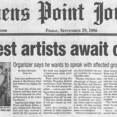 2006, Jazzfest checks, part 1