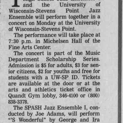 2001, SPASH jazz ensemble