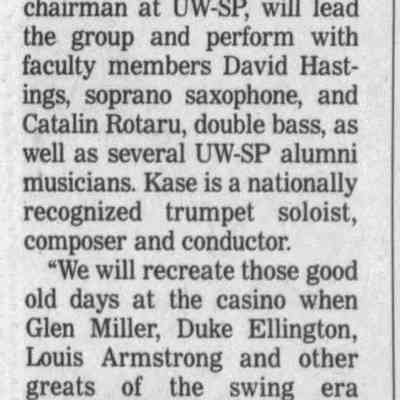 2001, UWSP Big Band Express