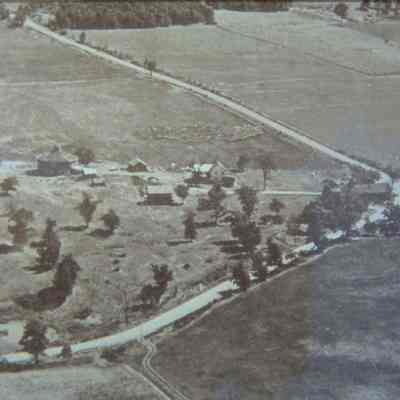 Peru Village, county highways T and Z, town of New Hope, Portage County, Wisconsin. Martin Wrolstad farm at upper left.