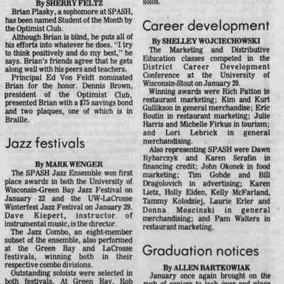 1983, SPASH jazz ensemble