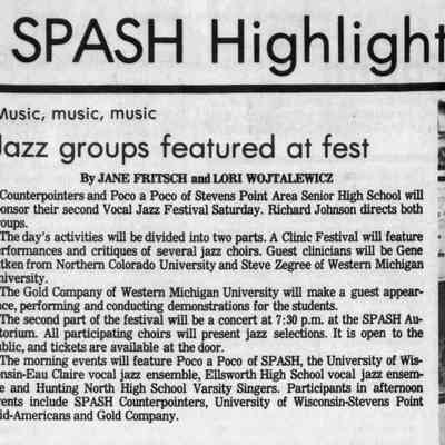 1983, SPASH jazz vocal groups