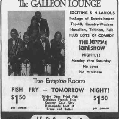 1972, Galleon Lounge