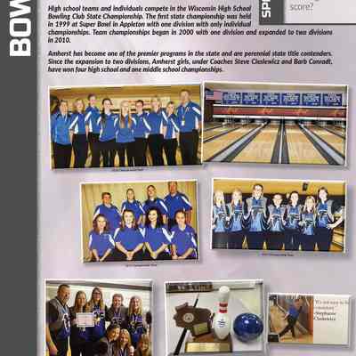 High school bowling team champions