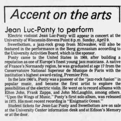 1978, Jean-Luc Ponty