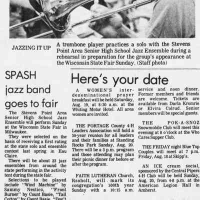 1978, SPASH jazz band
