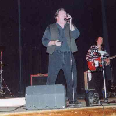 Indian Crossing Casino, L-R, Ryan Biesack (drums), Otis McLennon )harmonica, vocals), Michael Boyle (guitar, vocals)