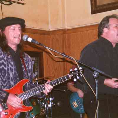 Scott Street Pub, Wausau. Michael Boyle (guitar), Otis McLennon (harmonica, vocals)